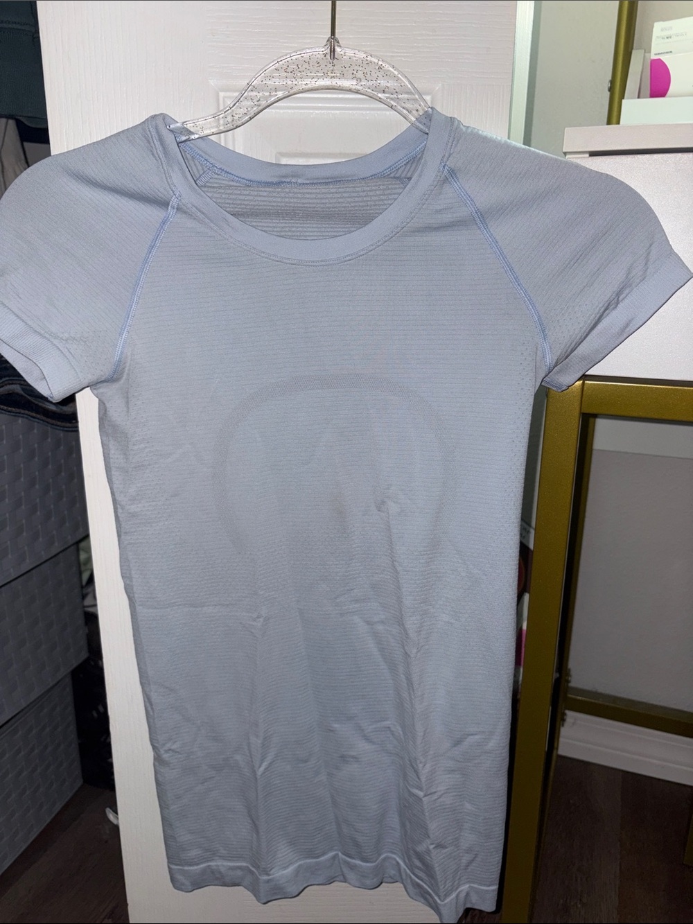 lululemon athletica Light Blue Short Sleeve Performance Tee
